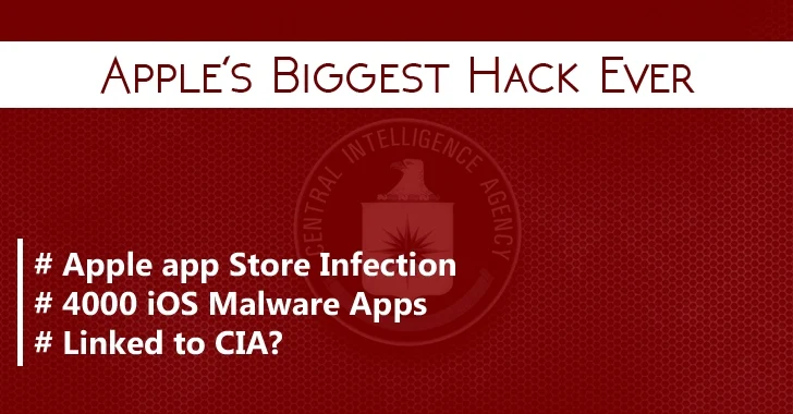 Apple's Biggest Hack Ever: 4000 Malicious iOS Store Apps Linked to CIA?