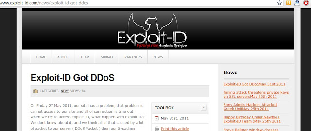 Exploit Database site - Exploit-ID was under DDOS attack !