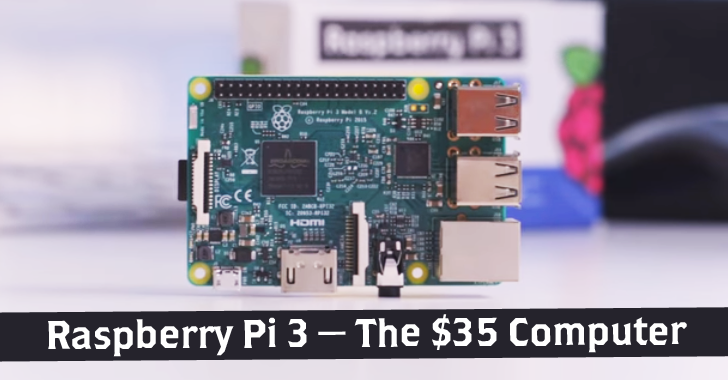 Raspberry Pi 3 — New $35 MicroComputer with Built-in Wi-Fi and Bluetooth