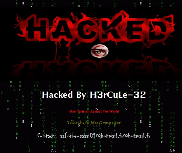 7 websites Defaced by Tunisian Hacker - H3rCuLe-32