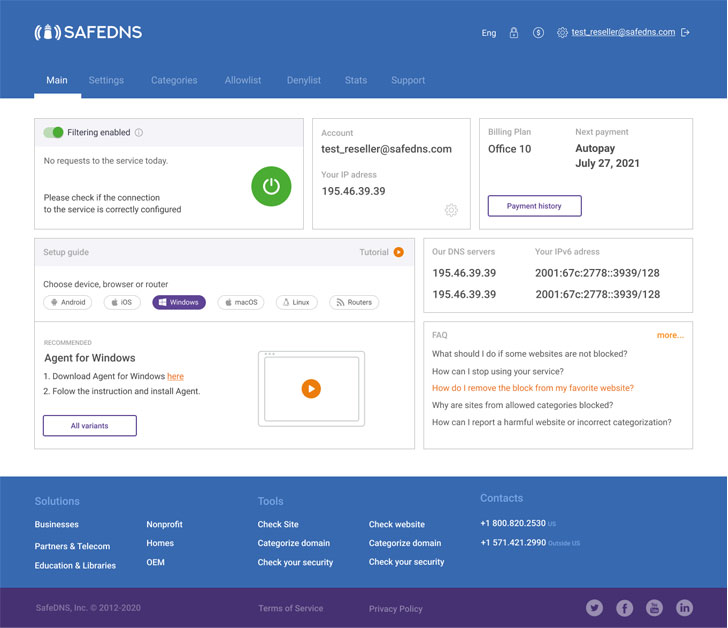 Web Filtering Solution for MSPs