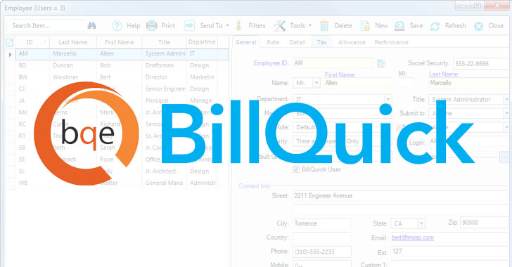 BillQuick Billing Software to Deploy Ransomware