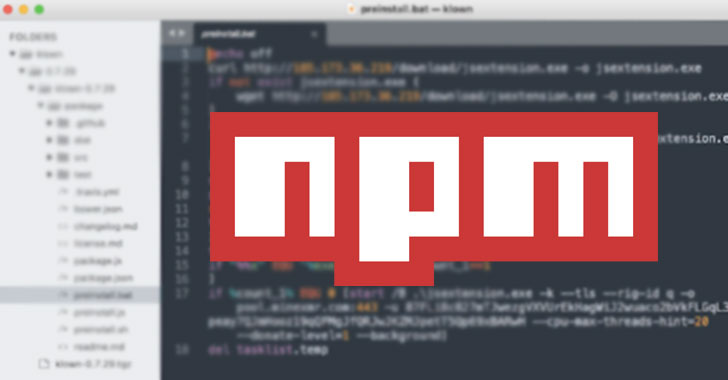 Malicious NPM Packages Caught Running Cryptominer On Windows, Linux, macOS Devices