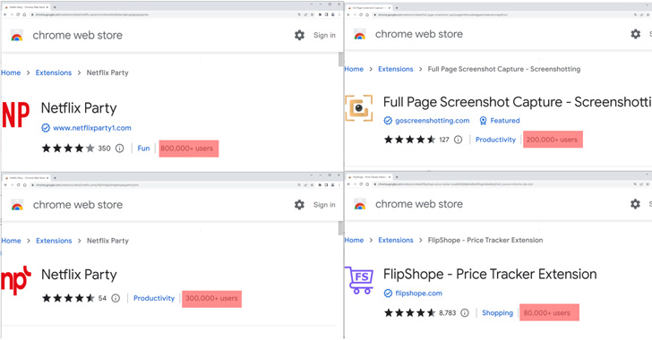 Eksperci odkryli, że złośliwe rozszerzenia Chrome zawierające pliki cookie są używane przez 1,4 miliona użytkowników