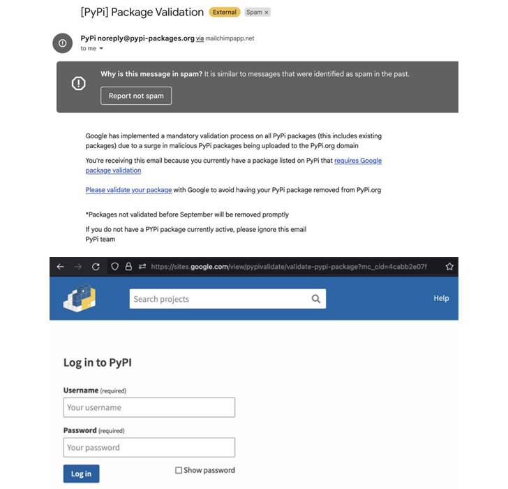 Phishing Attacks Against PyPi Users