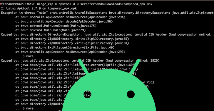 Migliaia di app malware per Android utilizzano la compressione APK nascosta per eludere il rilevamento