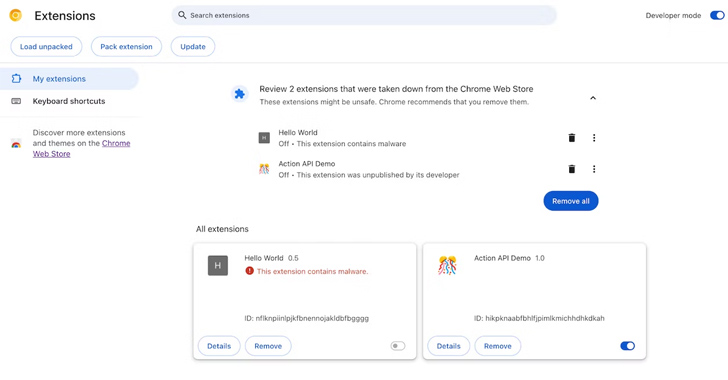 La nouvelle fonctionnalité de Google Chrome avertit les utilisateurs de la suppression automatique des extensions malveillantes