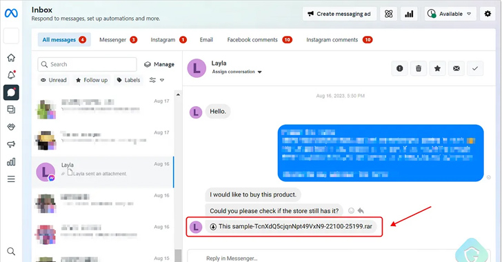 Vietnamese Hackers Deploy Python-Based Stealer via Facebook Messenger