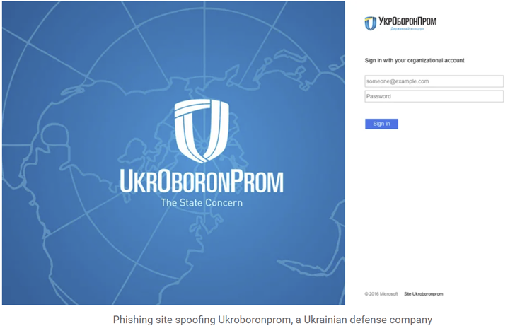 Attaques de phishing en Ukraine