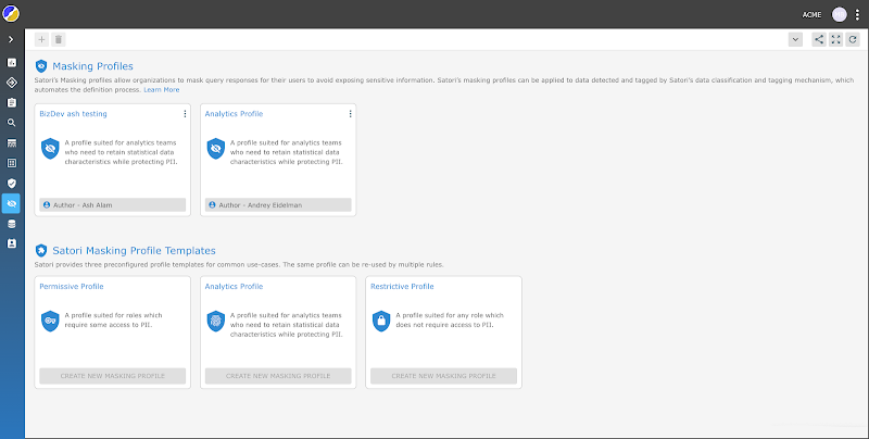 Satori automated data security platform