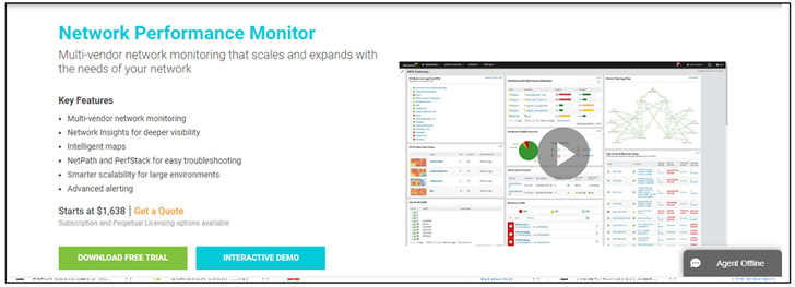 Fake SolarWinds website