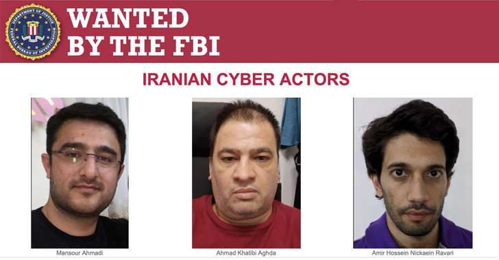 U.S. Charges 3 Iranian Hackers and Sanctions Several Others Over Ransomware Attacks